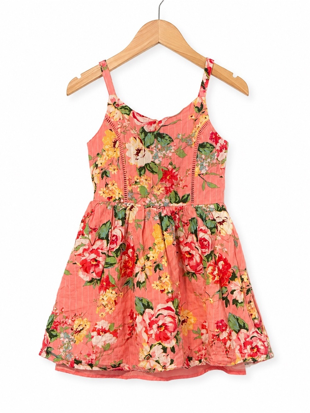 Lilt Girls Floral Pink Sundress Dress Size 8